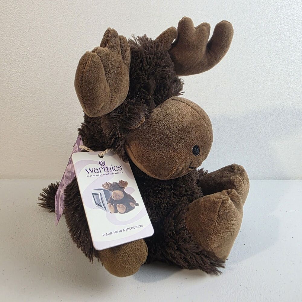 Warmies Moose Lavender Scent Soothing Microwave Heat Pack Weighted Plush 13" - Picture 2 of 6
